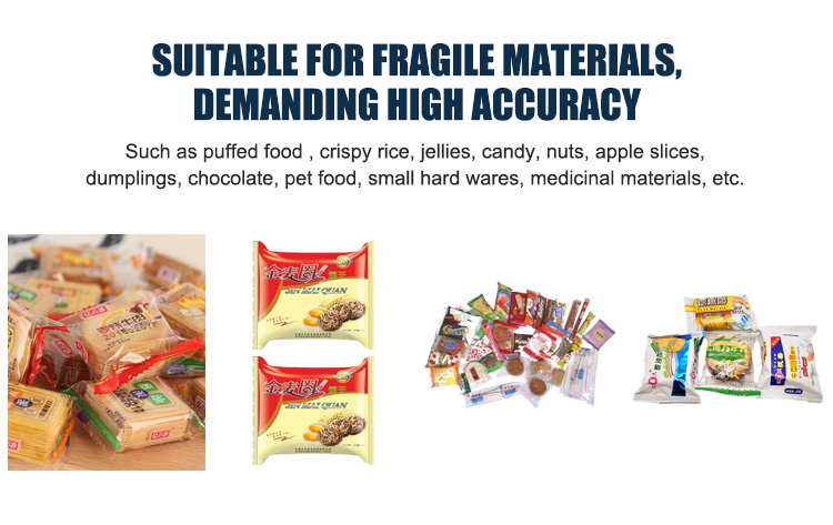 Fully Automatic Packing Machine Smart Belt Sugar Biscuit Food Sachet Automatic Packing Line