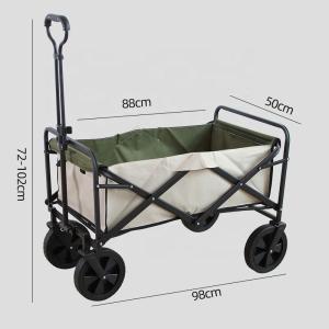 Buy cheap Lightweight Folding Wagon Cart 150L Capacity 100kg Load Steel Frame product