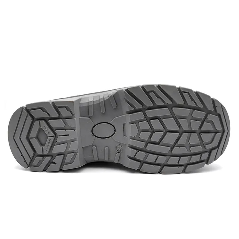 Casual Mens Work Safety Boots Black Steel Toe Shoes Customization