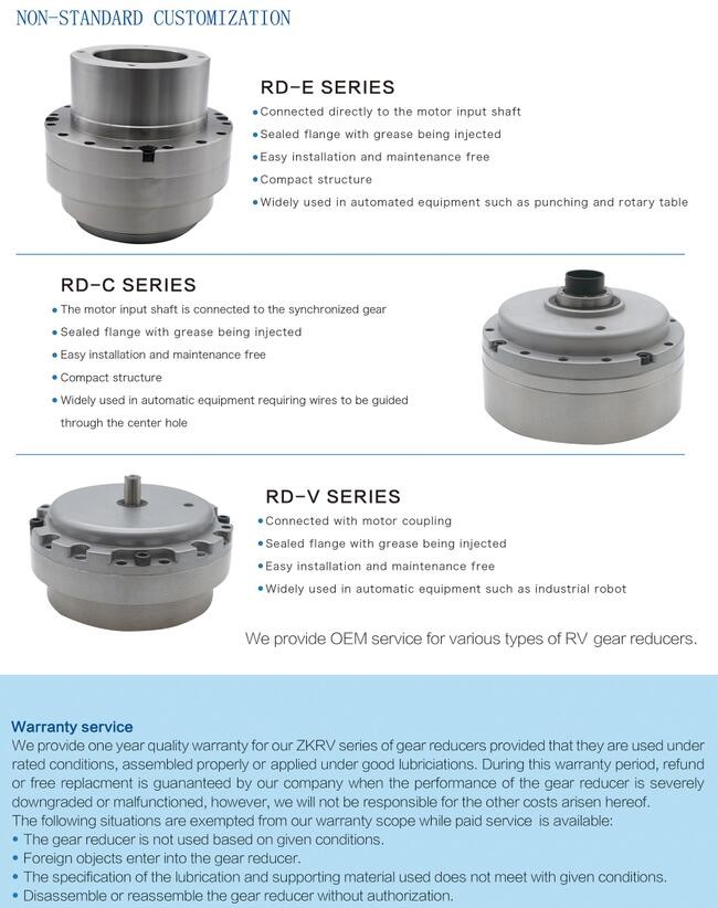 Electric Motor Cycloidal Gearbox Reducer Stable Accuracy Transmission Nabtesco RV-40E