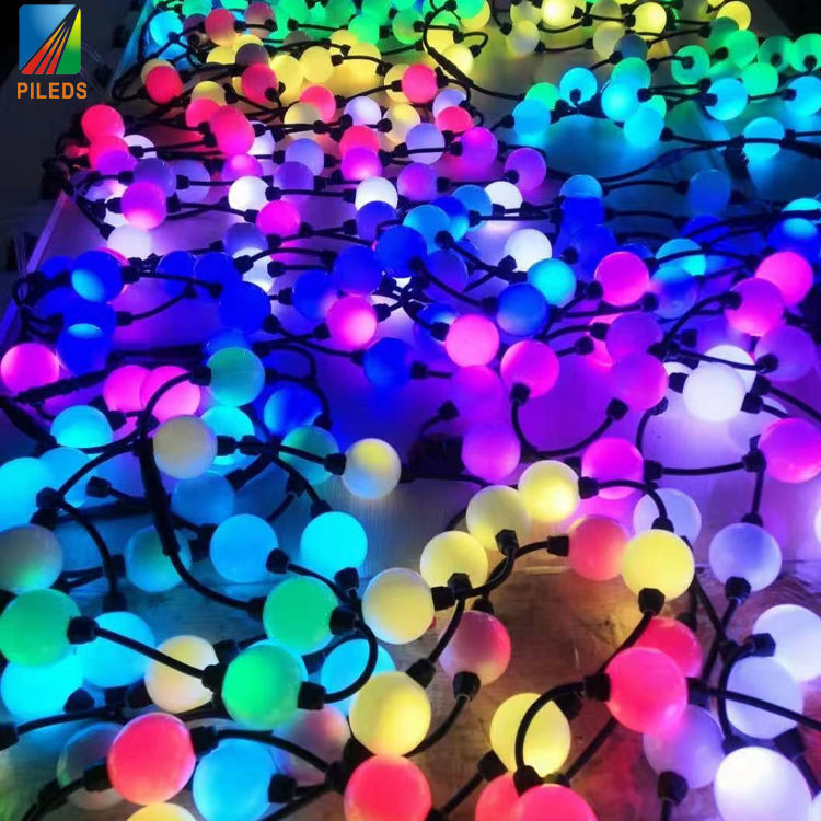 360 Degree RGB LED Pixel Ball 35mm 50mm 3D For Christmas Lighting