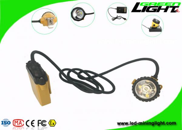 Quality SAMSUNG Battery Led Mining Headlamp 25000lux Brightness 13-15hrs Working Time for sale