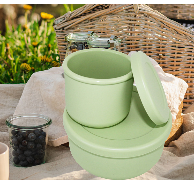 BPA Free Silicone Bowl Set , Silicone Bento Boxes With Customized Logo