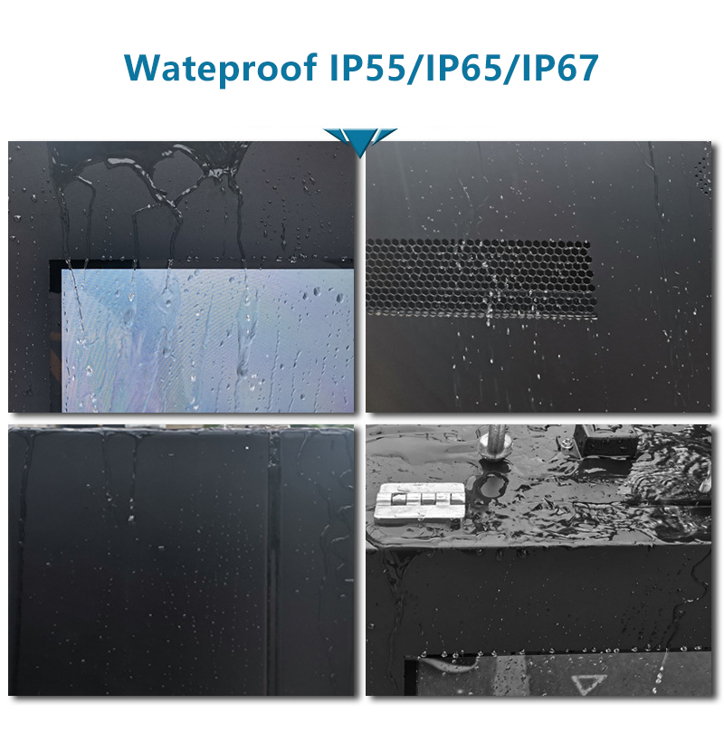 43" Waterproof Outdoor Digital Signage Display With 10-Point Capacitive Touch Screen