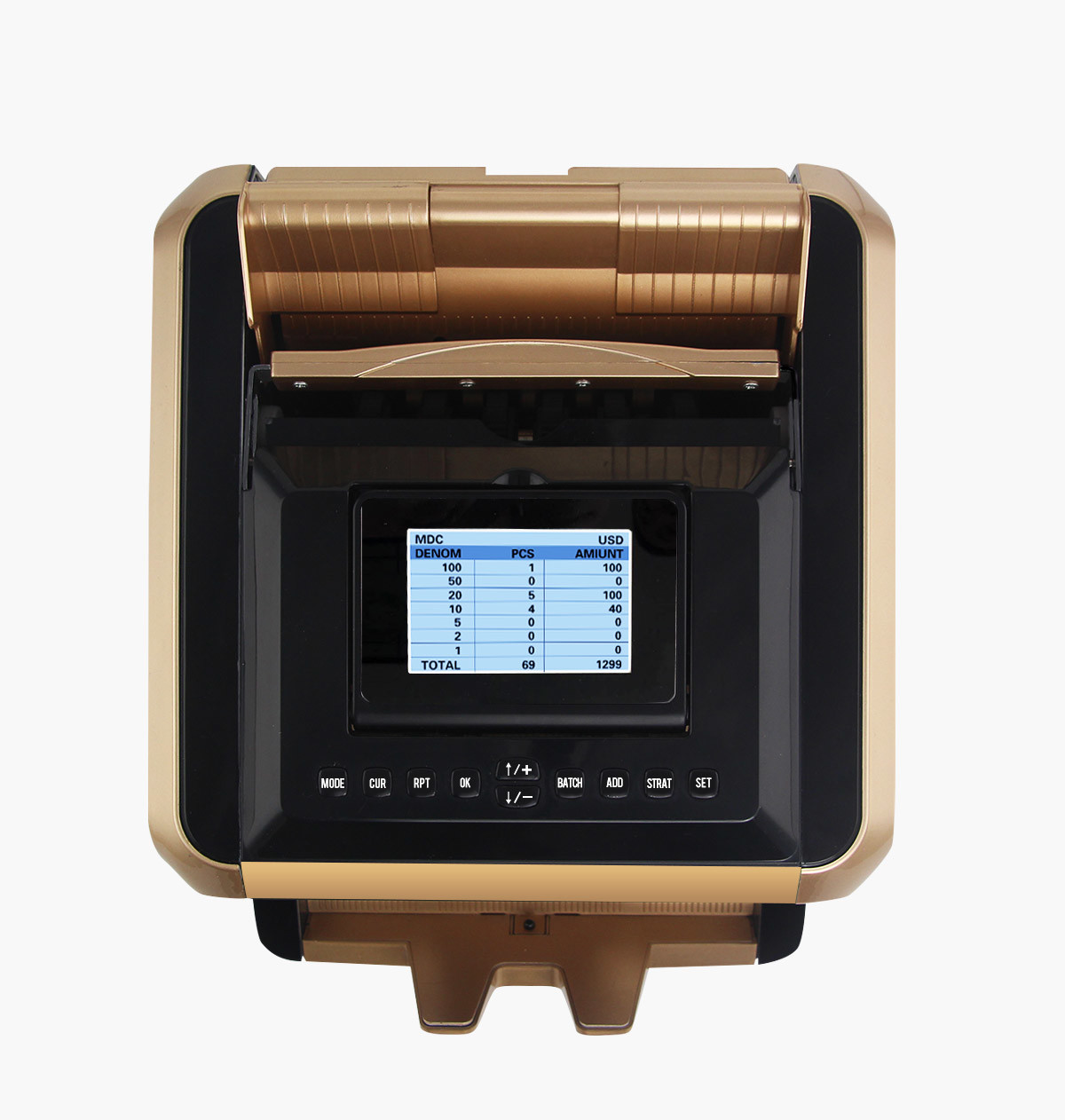 Professional Multi Currency Value Automatic Money Counter Counterfeit Detection EURO VALUE COUNTER DETECTOR for banks