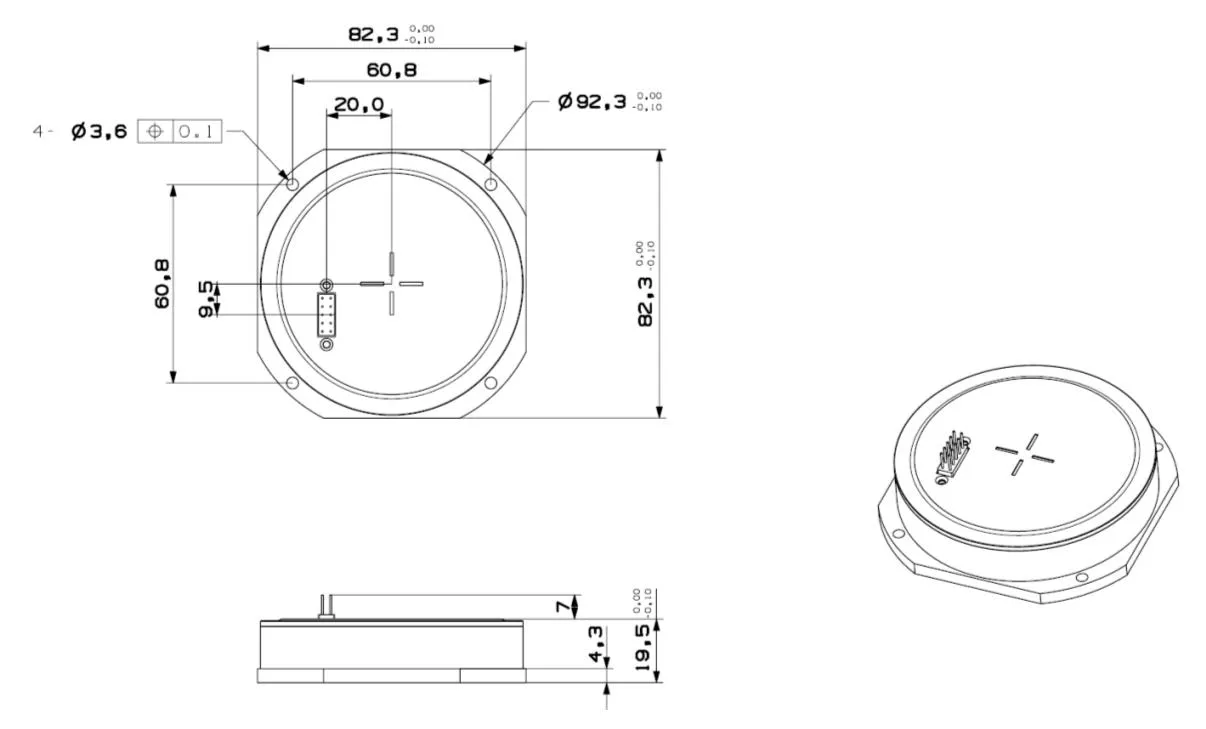 High Performance Optical Gyroscope New Fiber Optic Gyroscope Analog of Vg910 Gyro Sensor