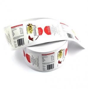 Buy cheap Customized print labels Color Printing Food drink bootle jar Labels stickers product