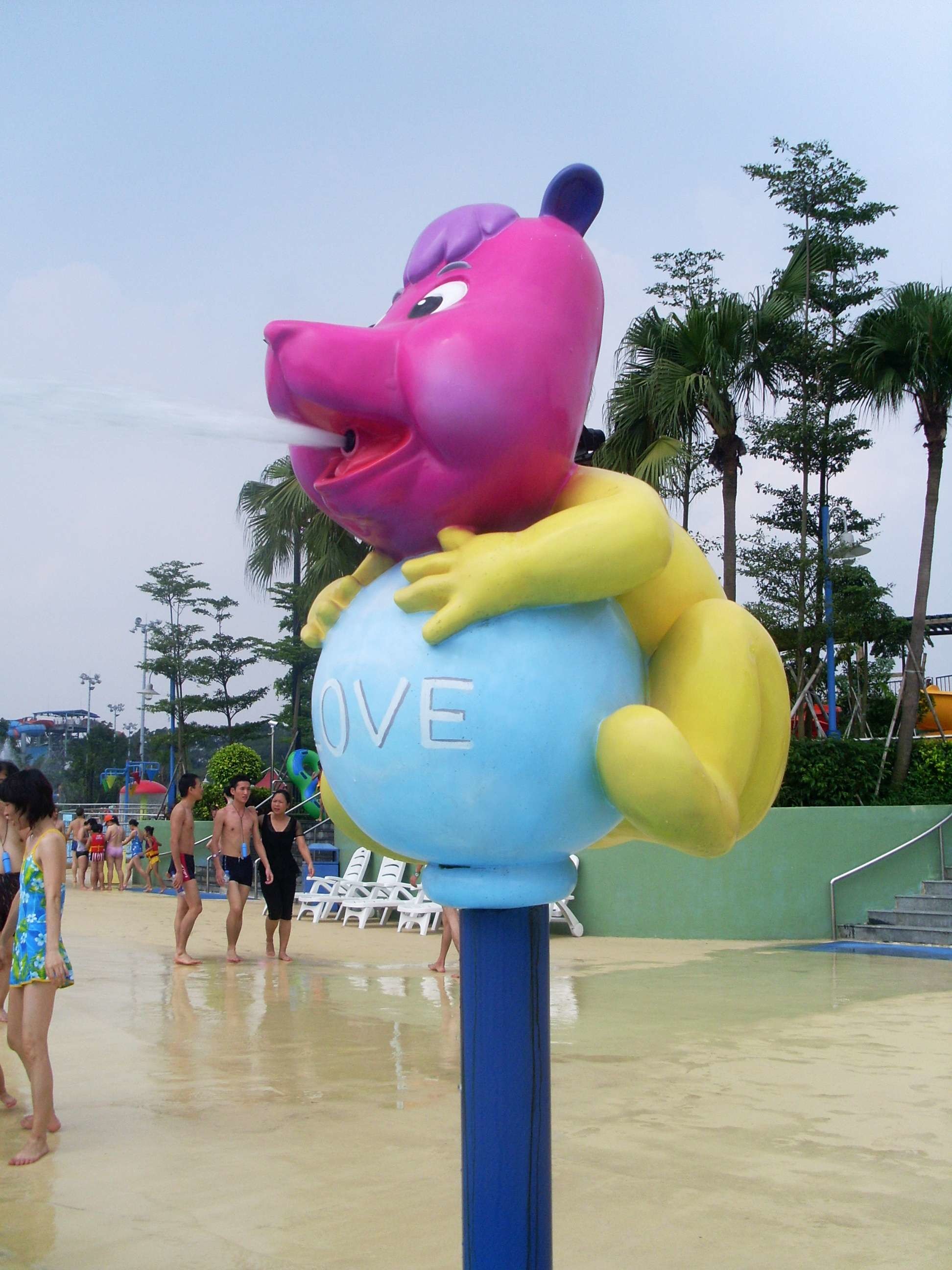 Customized Aqua Play, Octopus Spray, Fiberglass Spray Park Equipment For Children