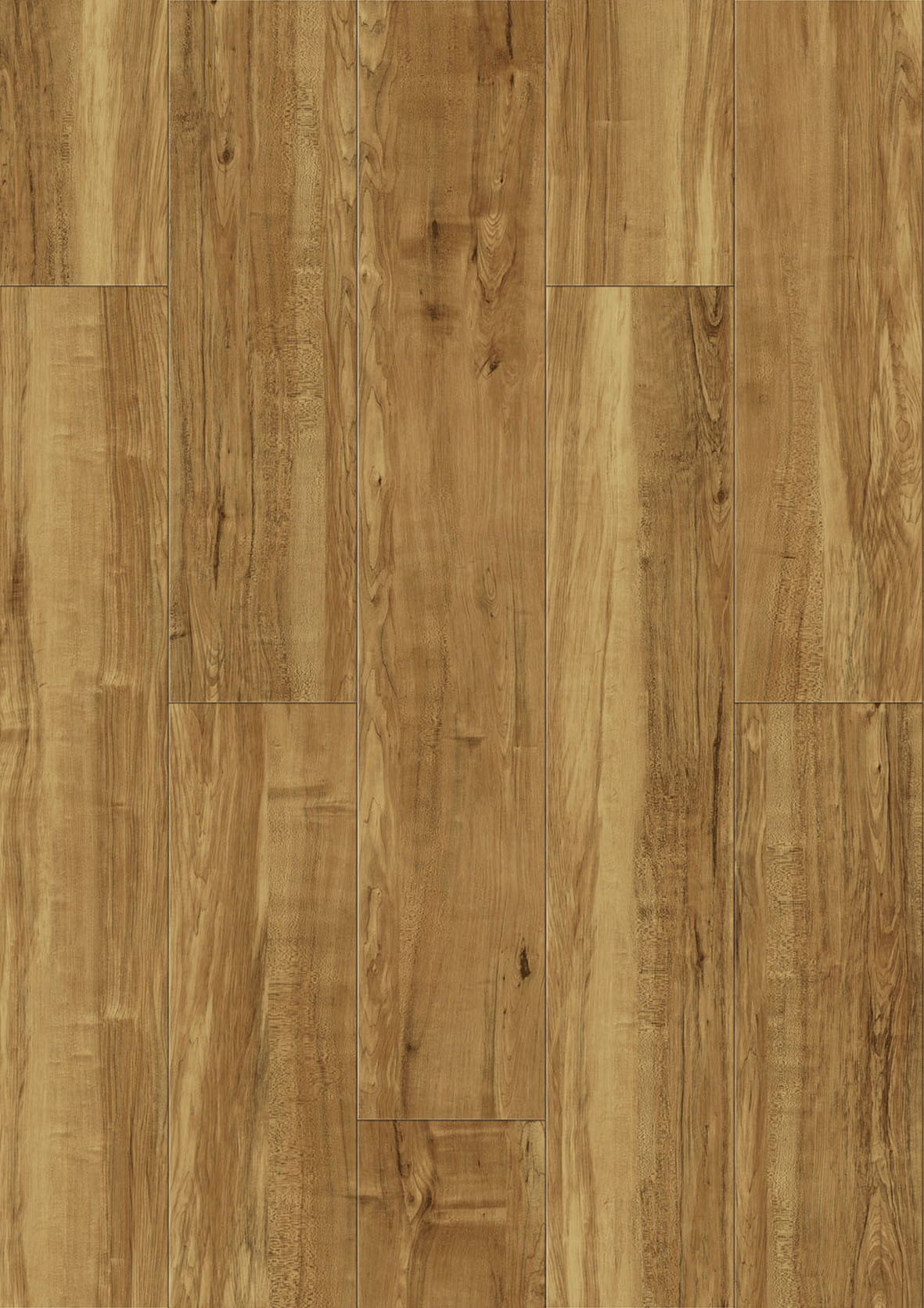 Waterproof Click Vinyl SPC Flooring Plank DIY Rustic Maple Grain With Burl Stone
