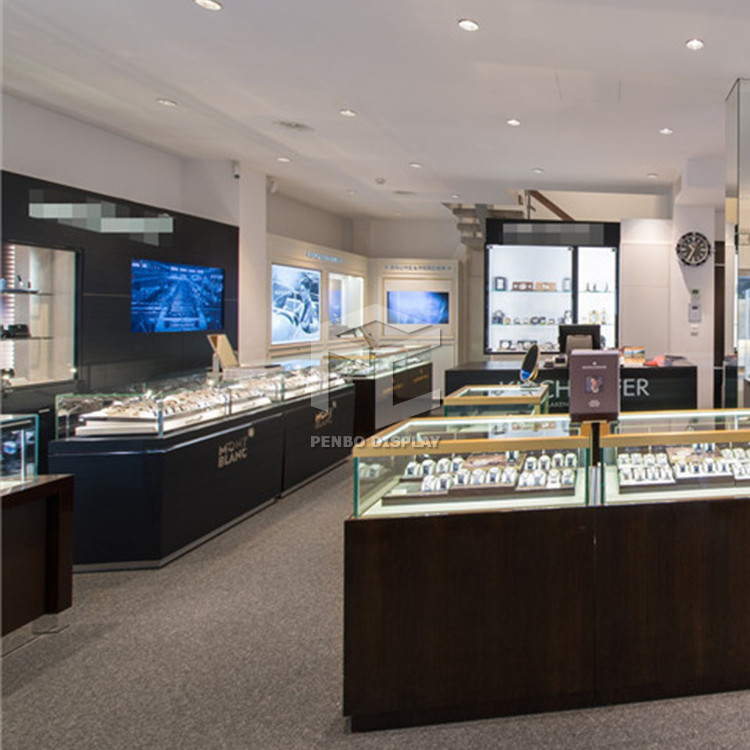 930mm Long Store Watch Display Showcase 5mm Thick MDF Multifunctional
