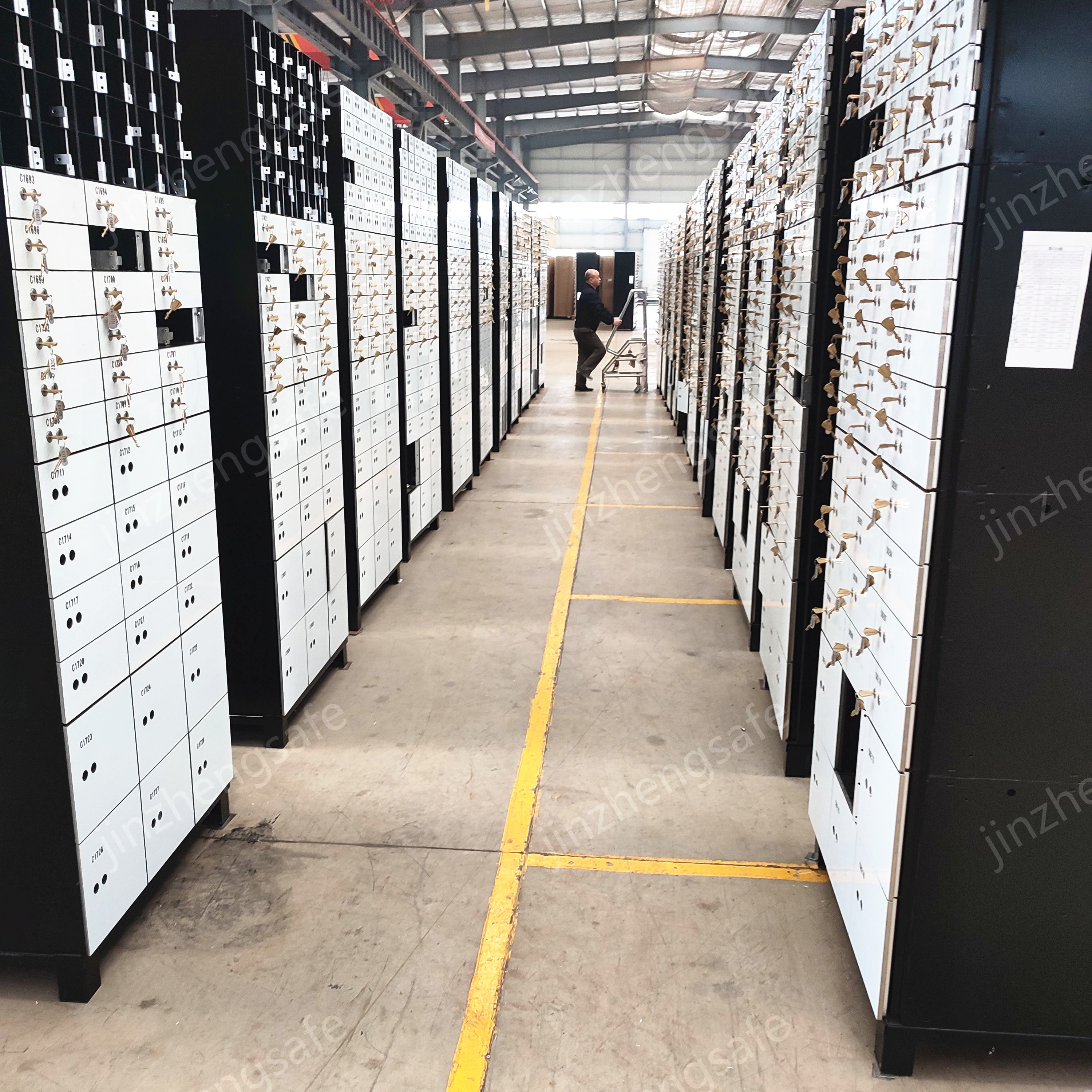 Steel Plate W271mm H99mm Fire Resistant Safe Lockers , Safe Locker Box