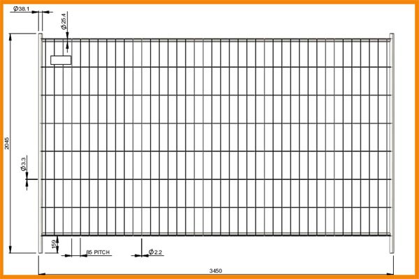 temporary fence panel
