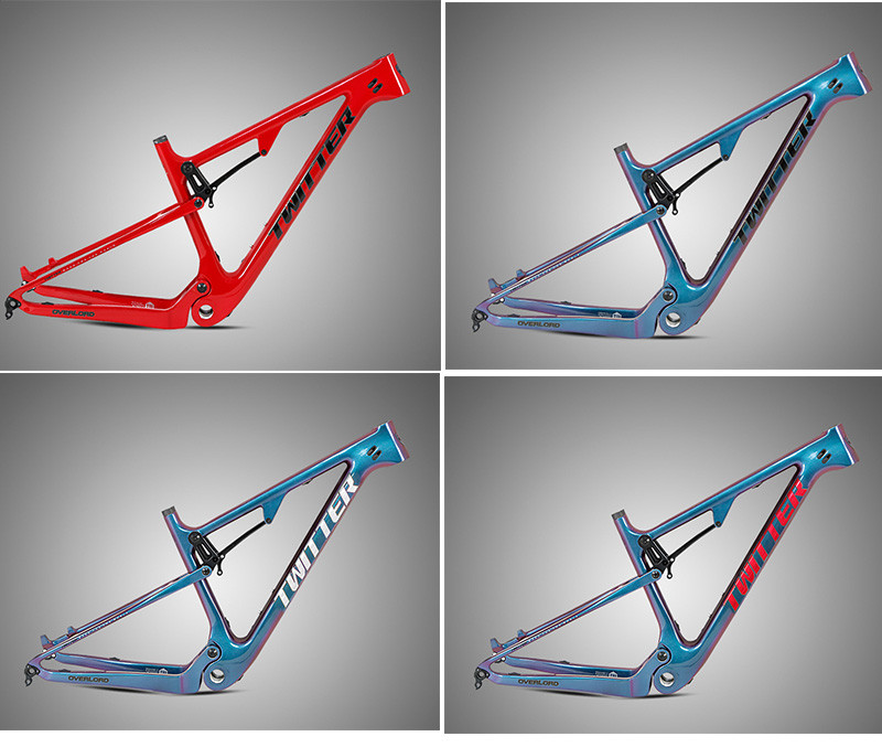 Travel 120mm T900 Carbon Fiber MTB Frame Rear Shock 165*38*22mm