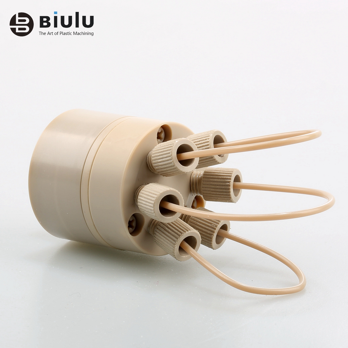 Custom 5 Axis Machined Plastic Parts , Peek Machining Industrial Plastic Parts