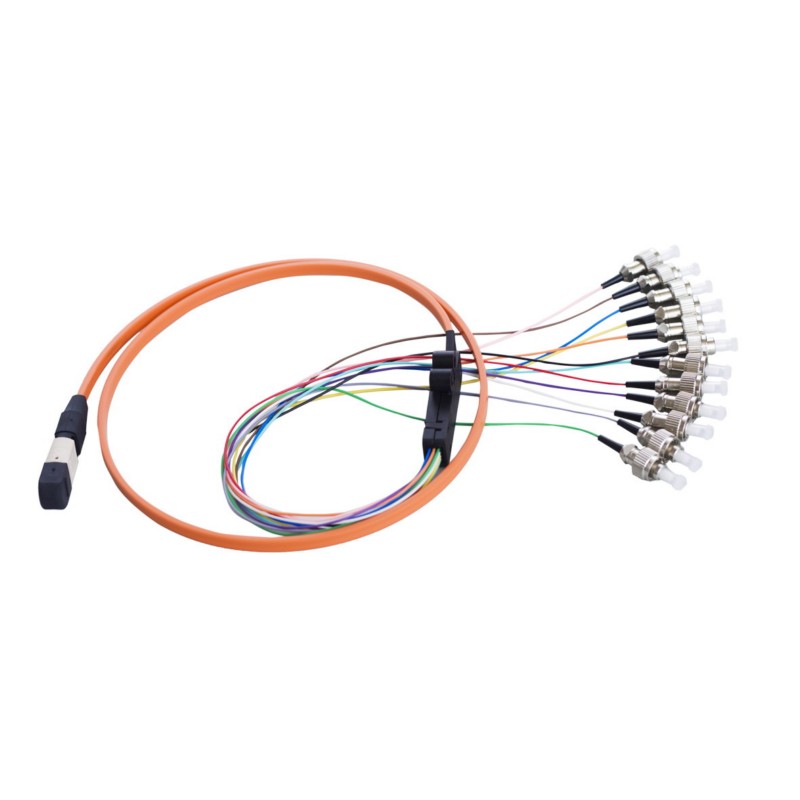 Multimode 12 MPO Optical FC Patch Cord Connector For Cassette Module