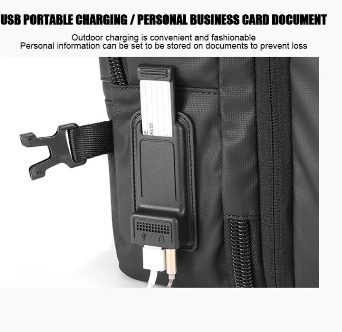 43.5cm Business Laptop Backpack OEM Multi Function Smart Backpack For Travelling