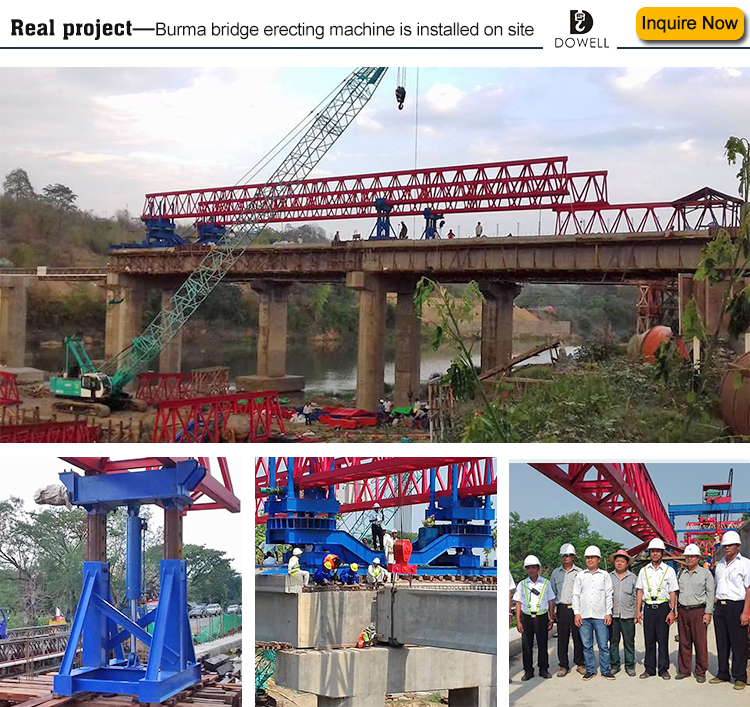 concrete lifting crane bridge girder erection machine