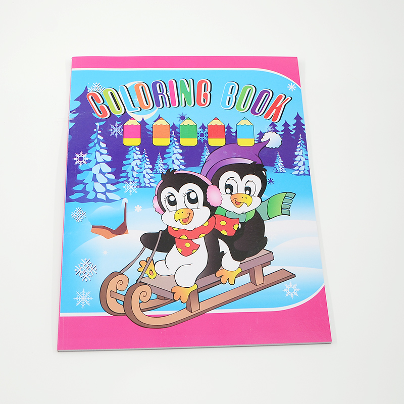 4 Colors Paperback Children Coloring Book Printing Customized Design with Paper Cover