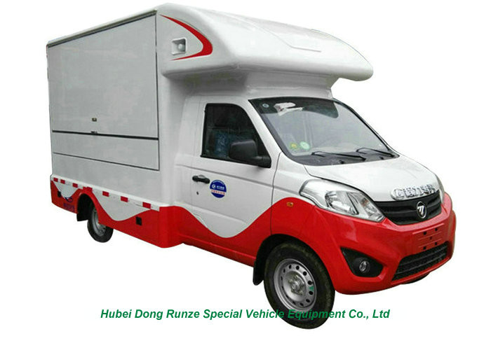 FOTON Enclosed Street Mobile Restaurant Truck For Fast Food Vending