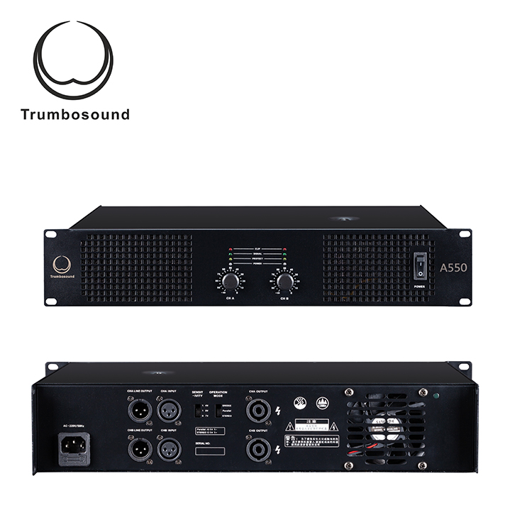 2 Channel amplifier high power amplifier audio power amplifier 2x550 , A550
