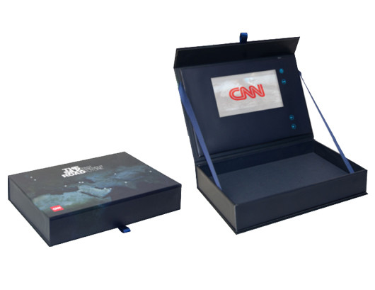 7 inch LCD display box with foam inlay,LCD video invitation box for promotional event