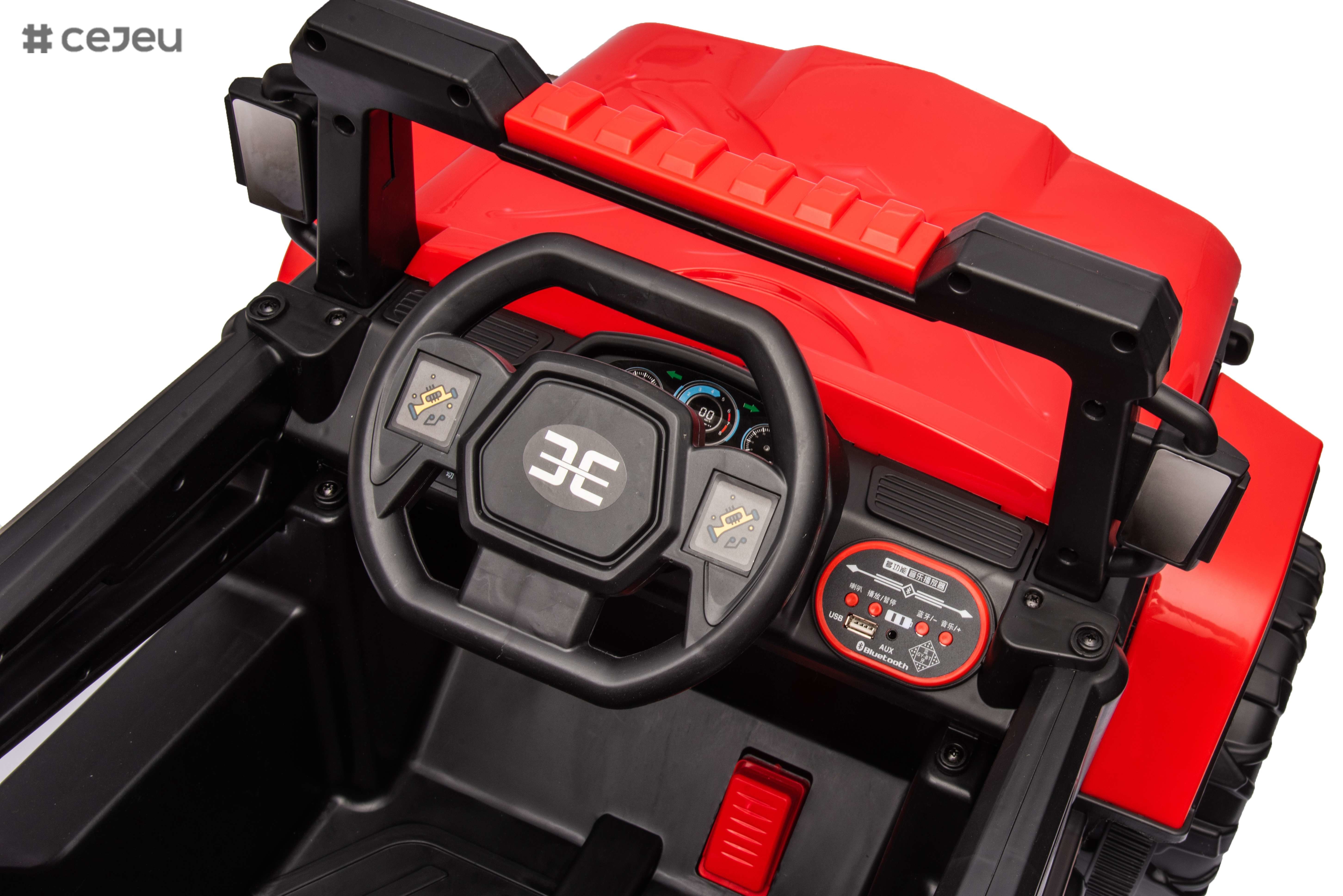 12V Ride On UTV 2 Seater Ride On Car with Remote Control Battery Powered Electric Car for Kids