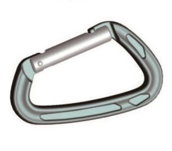 Snap Hook Mini Locking Carabiner Clip Aluminum Climbing Carabiner 81x47mm
