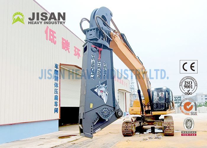 Dismantling Abandoned Containers Ships Hydraulic Rotating Pulverizer For Excavator