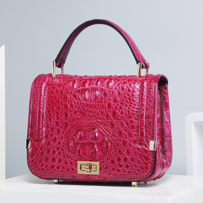 Authentic Genuine Crocodile Skin Female Small Purse Women Handbag Exotic Alligator Leather Lady Cross Shoulder Bag