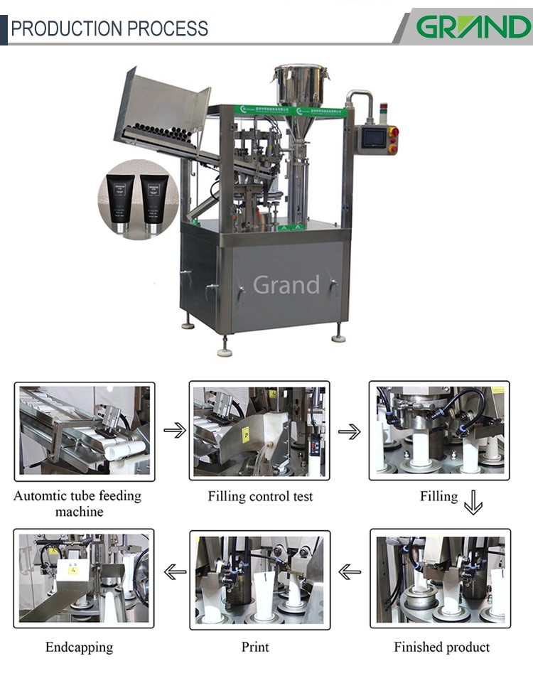 Soft Tube Filling Sealing Machine Vertical Cosmetics Ointment Plastic ZHY-YP60