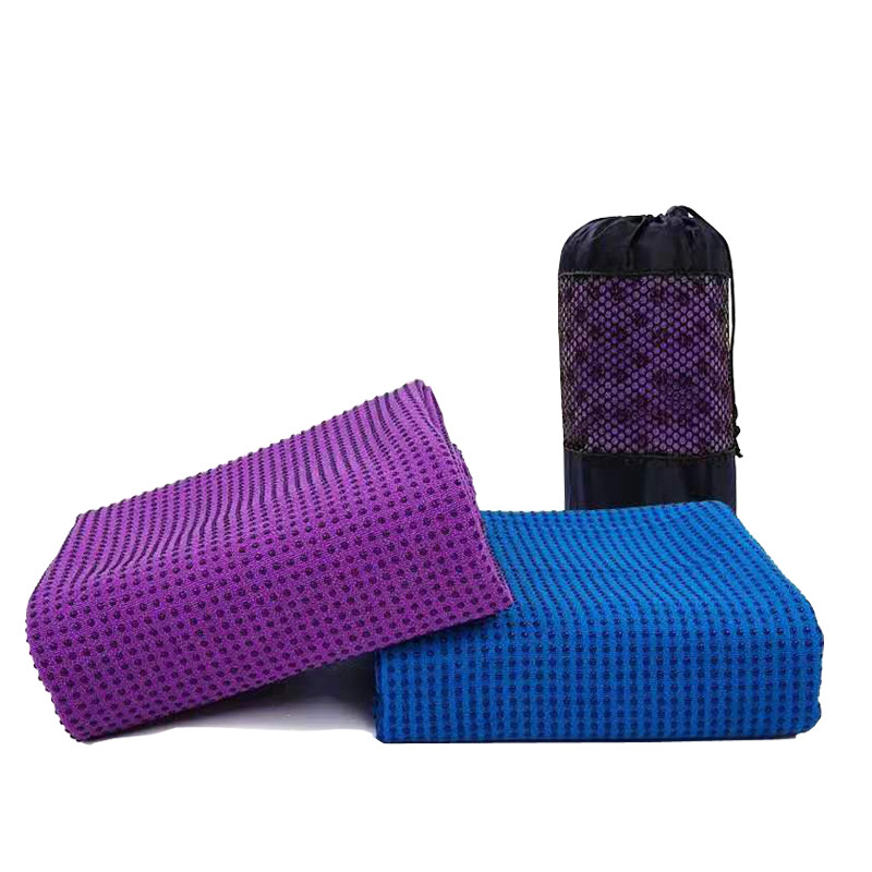 Antibacterial 160 - 180cm Yoga Towel Customized Design Anti Slip