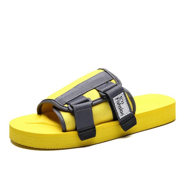 Quality Fashion Breathable Mens Sports Slippers Adjustable Closure Free Sample for sale