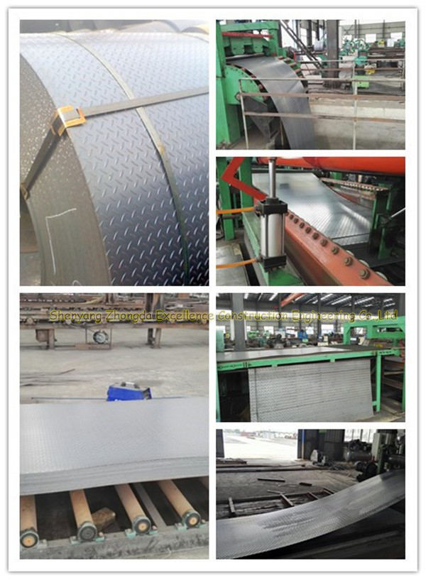 A36 RENTAI safety tread Tangshan hot rolled tear drop checkered plate