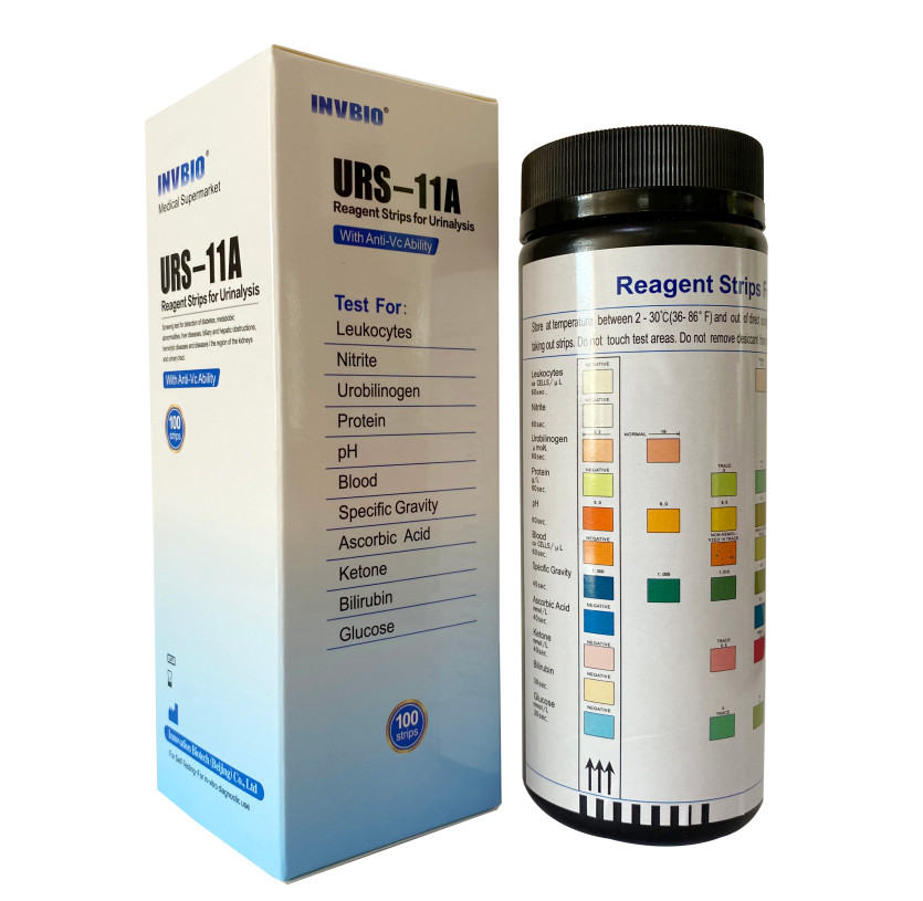 Laboratory Reagent Urine Test Strips 10 Parameters 99% Accuracy