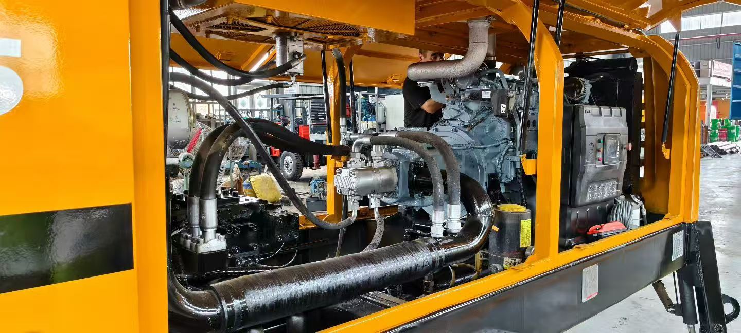 2015 refurbished Trailer Mounted Concrete Pump Sany 8018 Stationary Trailer Pump