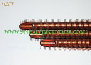 Aluminum Extruded Finned Tubes With Flexible For Bending And Coiling / Low Fin Tubes