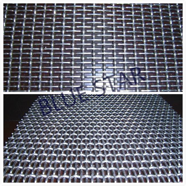 Aluminum Pre Crimped Wire Mesh Screen For Farm & Decoration Smooth Top Anti - Corrosion