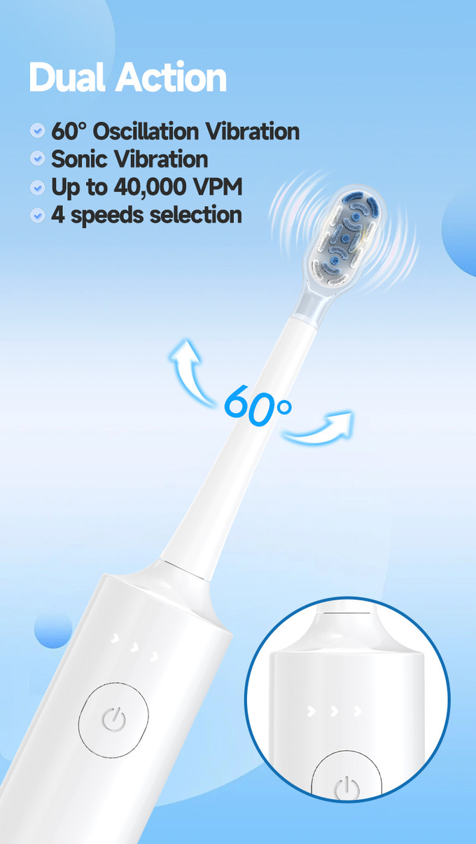 Electric Oral irrigator 1000ml Capacity 2 IN 1 Countertop Water Flosser with Toothbrush Combination
