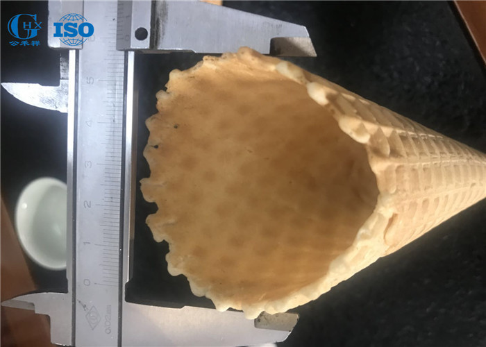Rolled Sugar Ice Cream Cone Maker , efficency Waffle Cone Making Machine