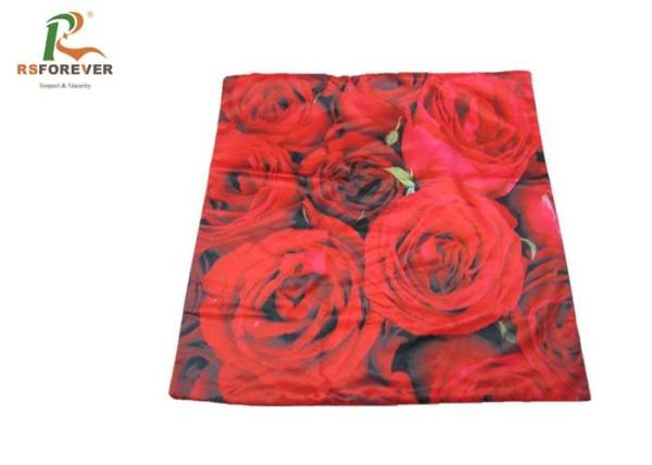 Quality Blooming Rose Custom Printed Clothing 3D Sublimation Printed Cushion Covers for sale