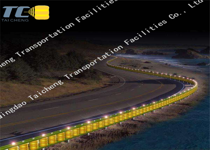 PU And PVC Rolling Guardrail Barrier ISO Standard 7
