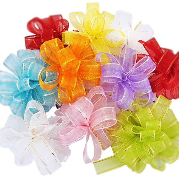 Great-quality printed pull bow for gift , wrapping paper also available