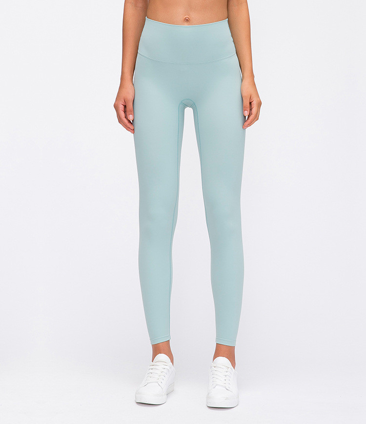 No Front Seam Yoga Pants Capri Customized Logo Tummy Control Butt Lifting Leggings