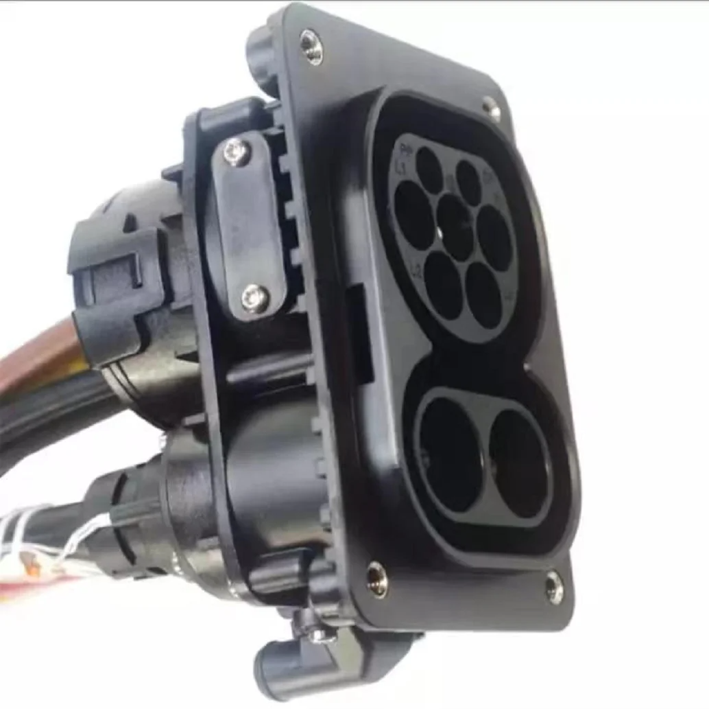CCS2 Female Connector Combo 2 EV Socket CCS2 EV Inlet 80A/150A/200A/250A/300A EV Charging Socket for DC EV Station