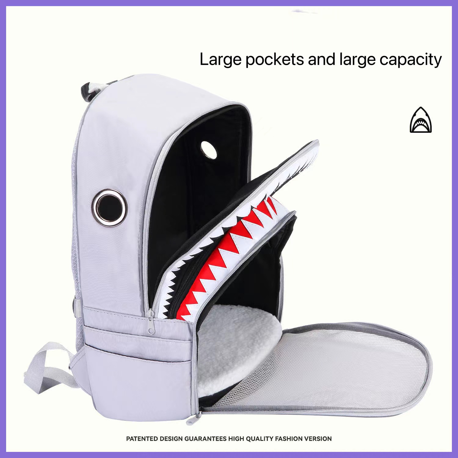 Breathable Portable Cat Pet Carrier Backpack Animal Pattern Waterproof