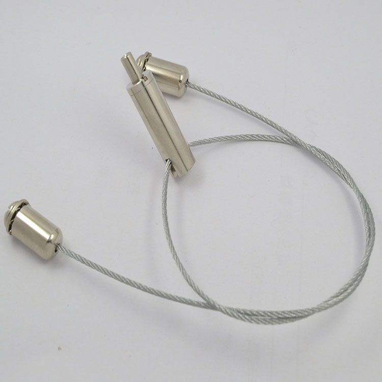 Lighting Wire Rope Components Custom Two-Way Wire Rope Cable Gripper Suspension Kits