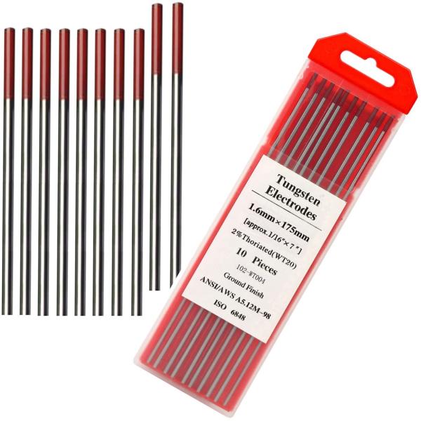 Red 2% Thoriated Tungsten Electrodes for TIG Welding Customized Support and from OEM