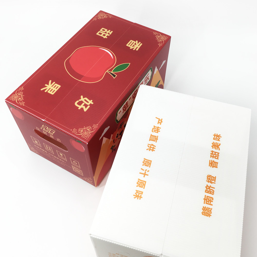Custom Printed Corrugated Plastic Fruit Boxes Recyclable Vermin Proof