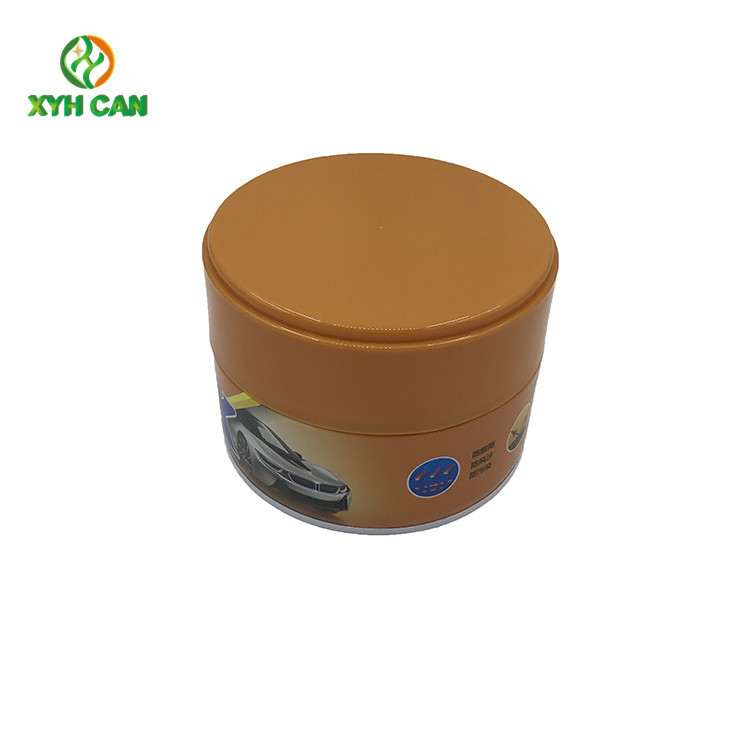 Wax Tin Can Custom Printed 6oz High Round Flat Shape Candle Tins 500ml