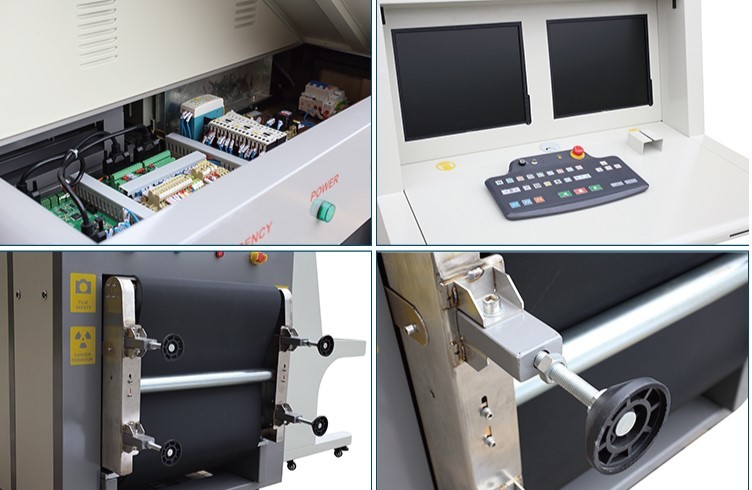 Colorful Image X Ray Luggage Scanner Machine , Airport Security X Ray Screening System